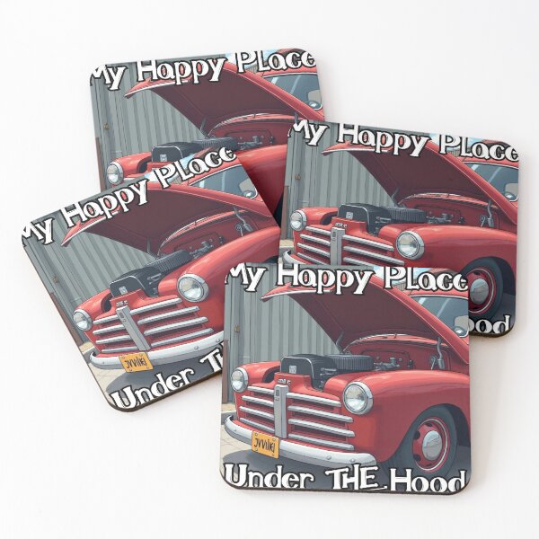 Item preview, My Happy Place Under The Hood designed and sold by RacerCatBrand.