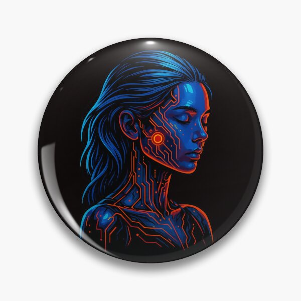 Item preview, Voltage Muse – Heart of the Neon Core designed and sold by Tadeusz1.
