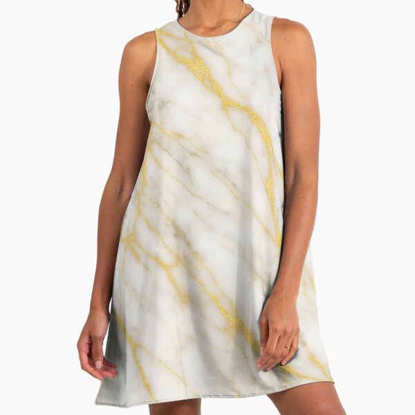 gold marble dress STRAPLESS GOLD DRESS GOLD / 46 main image 0