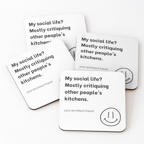Item preview, My social life? Mostly critiquing other people's kitchens. designed and sold by Movin-gslow.
