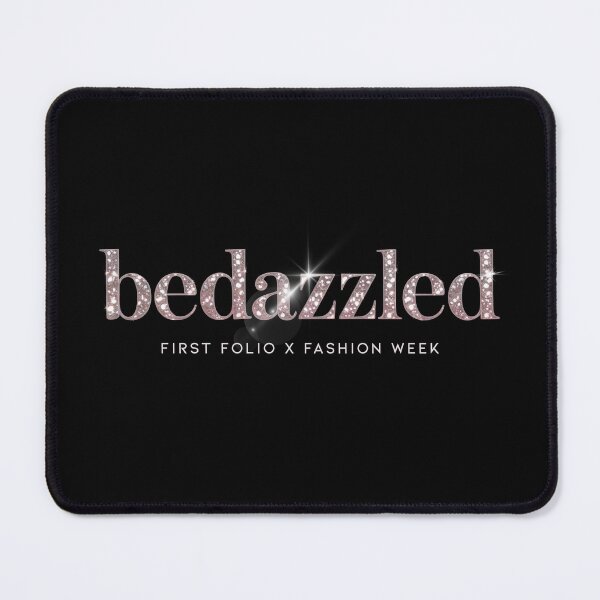 Item preview, Bedazzled – First Folio x Fashion Week | Shakespeare-Inspired Sparkle Typography designed and sold by theatrefinery.