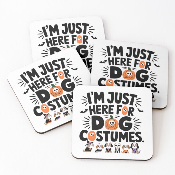 Item preview, I'm Just Here for the Dog Costumes | Funny Halloween Dog Lover designed and sold by CuteDesignables.