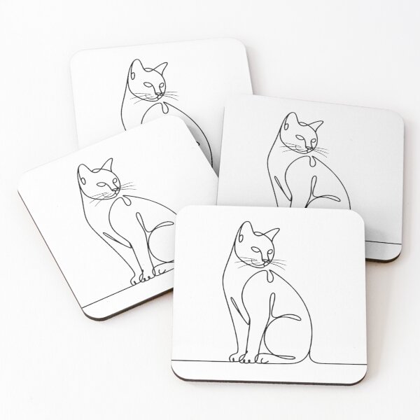 Item preview, Minimalist One Line Cat Drawing – Elegant Modern Line Art   designed and sold by CatLifeDesign.