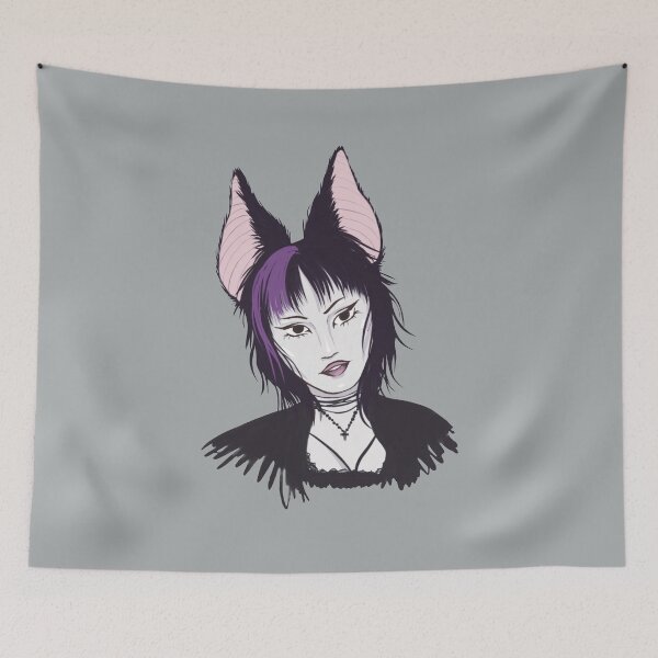 Item preview, Bat Eared Girl designed and sold by BubblingStatic.