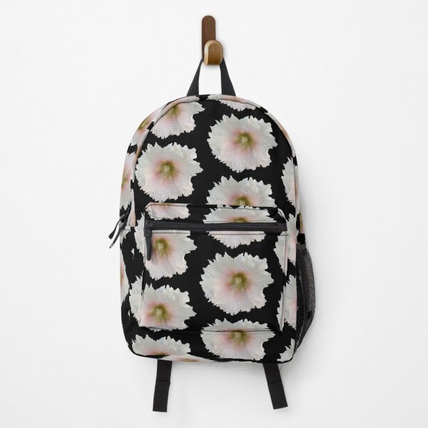 Item preview, dewy Pastel Hollyhock flower designed and sold by ThePlantGoblin.