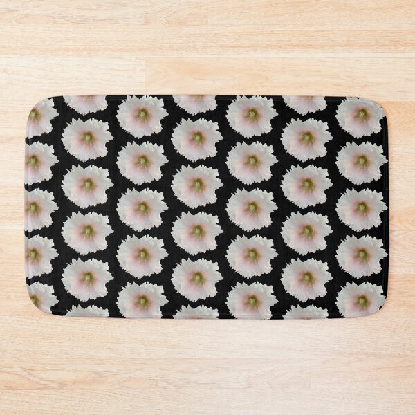 Item preview, dewy Pastel Hollyhock flower designed and sold by ThePlantGoblin.