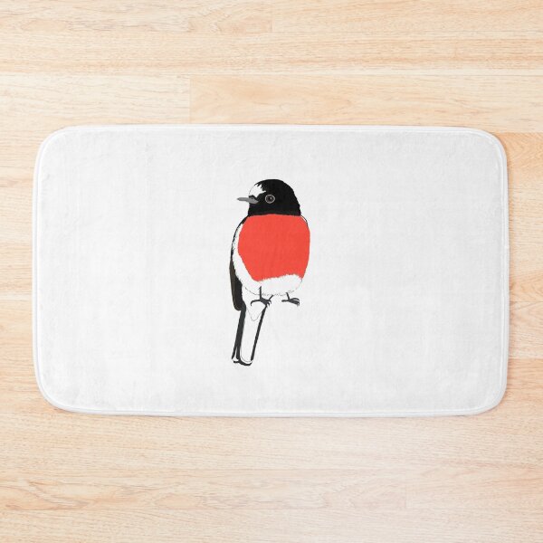 Item preview, Australian Bird Scarlet Robin Illustration designed and sold by SylviaClareBirdArt.