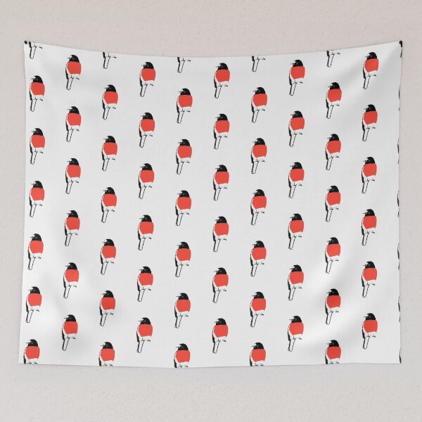 Item preview, Australian Bird Scarlet Robin Illustration designed and sold by SylviaClareBirdArt.