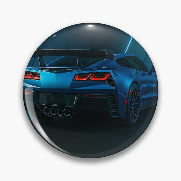 Item preview, Sports Car in Futuristic Showroom With Geometric Led Lights designed and sold by RevUpDesign.