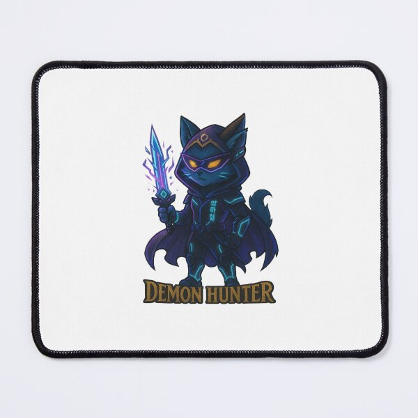 Item preview, Cyber Kpop Demon Hunter Cat - Neon Sword Sticker designed and sold by maxtil.