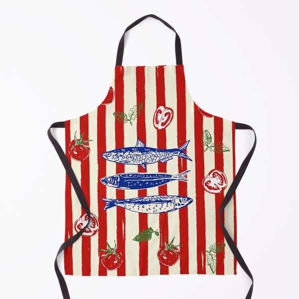 Item preview, Sardines and Tomato Italian Stripe Doodle Art designed and sold by MaiZephyr.