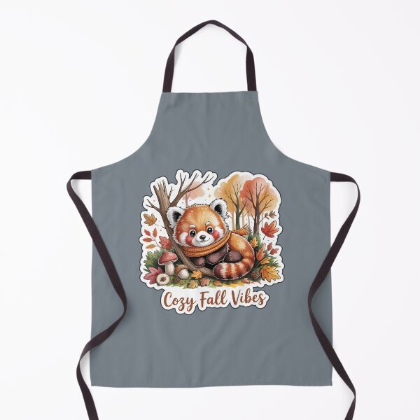 Item preview, Cozy Fall Vibes | Cute Red Panda Autumn Sticker designed and sold by Nuist25.