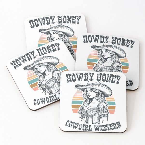 Item preview, Retro Western Howdy Honey Cowgirl Chic designed and sold by Jcat7.