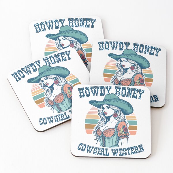 Item preview, Retro Western Howdy Honey Cowgirl Chic designed and sold by Jcat7.
