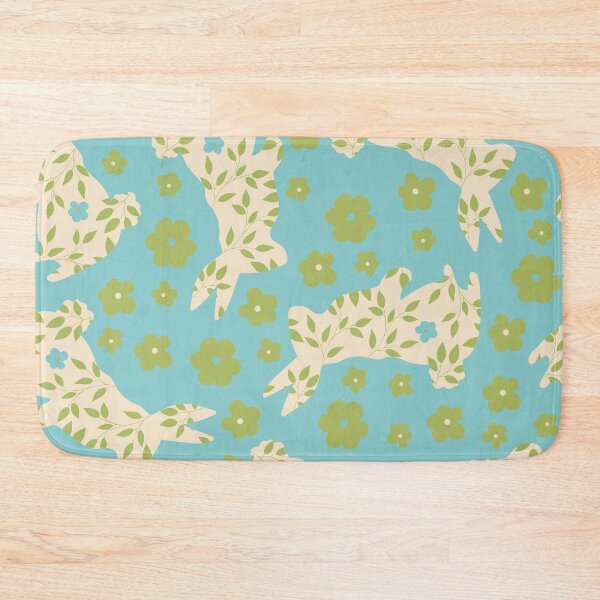 Item preview, Green Blue Rabbits designed and sold by Farissa Designs.