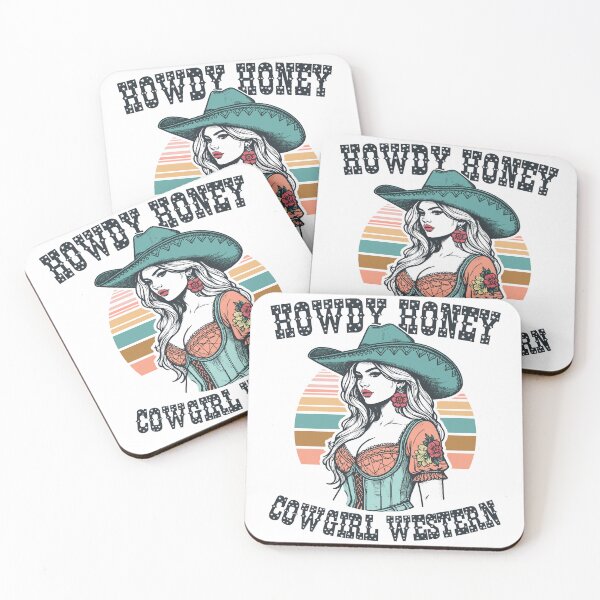 Item preview, Retro Western Howdy Honey Cowgirl Chic designed and sold by Jcat7.