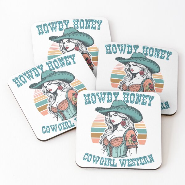 Item preview, Retro Western Howdy Honey Cowgirl Chic designed and sold by Jcat7.