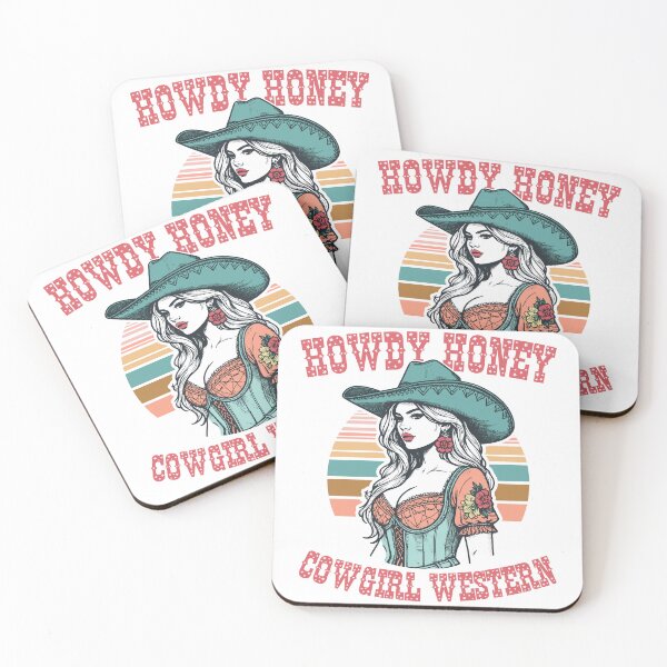 Item preview, Retro Western Howdy Honey Cowgirl Chic designed and sold by Jcat7.