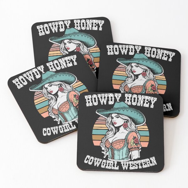 Item preview, Retro Western Howdy Honey Cowgirl Chic designed and sold by Jcat7.