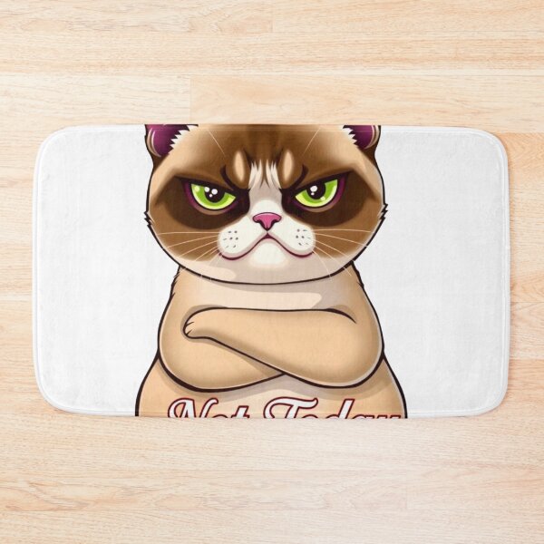 Item preview, Not Today White Belt BJJ Cat Humor Shirt designed and sold by Martial-Art-23.