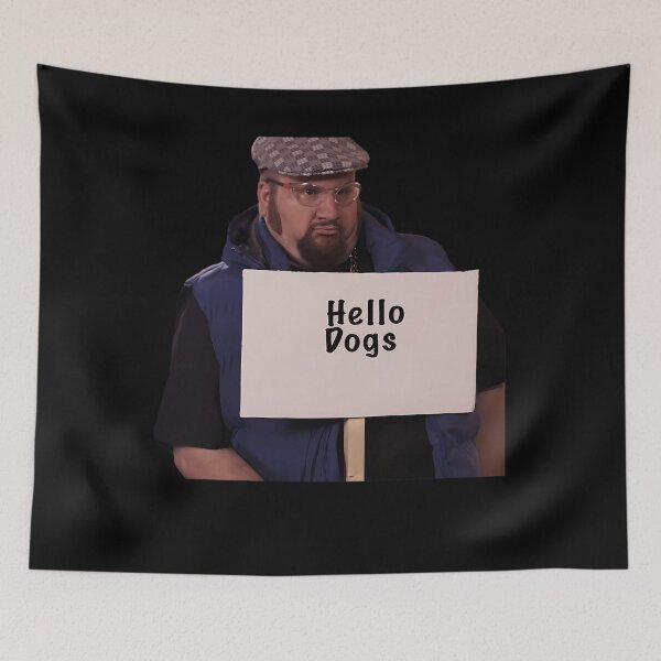 Item preview, Gustavo Rocque Hello Dogs Meme designed and sold by JustPOD.