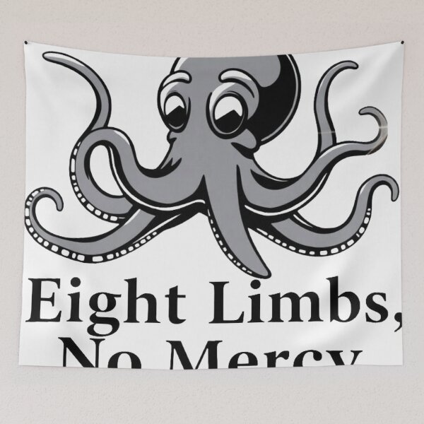 Item preview, Eight Limbs, No Mercy Octopus BJJ Design designed and sold by Martial-Art-23.