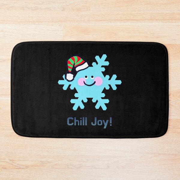 Item preview, Chill Joy Smiling Holiday Snowflake designed and sold by CuteCartoon.