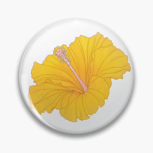 Item preview, Golden Hibiscus Tropical Flower designed and sold by ThePlantGoblin.