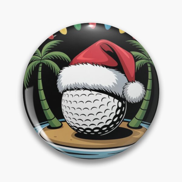 Item preview, Christmas in July Golf Ball Santa Hat Summer Vacation designed and sold by ConceptualVibes.