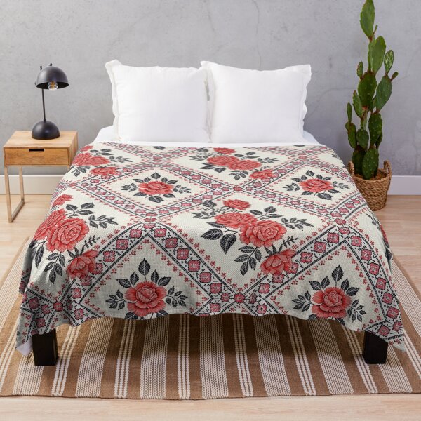 Item preview, Ukrainian Vyshyvanka Seamless Folk Art Rose Pattern with Traditional Ukrainian Embroidery Motifs. designed and sold by ML-Media.