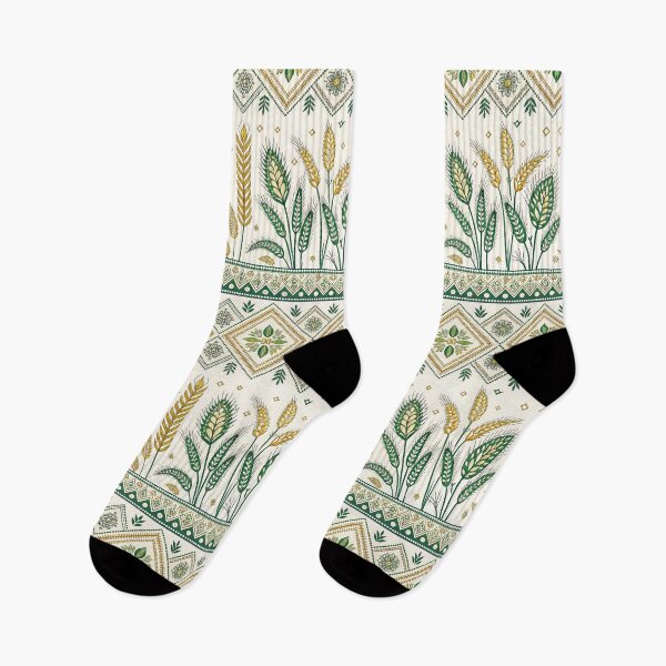 Item preview, Ukrainian Vyshyvanka Ethnic Folk Art Seamless Pattern with Stylized Wheat and Ornaments. designed and sold by RGShirtWorks.