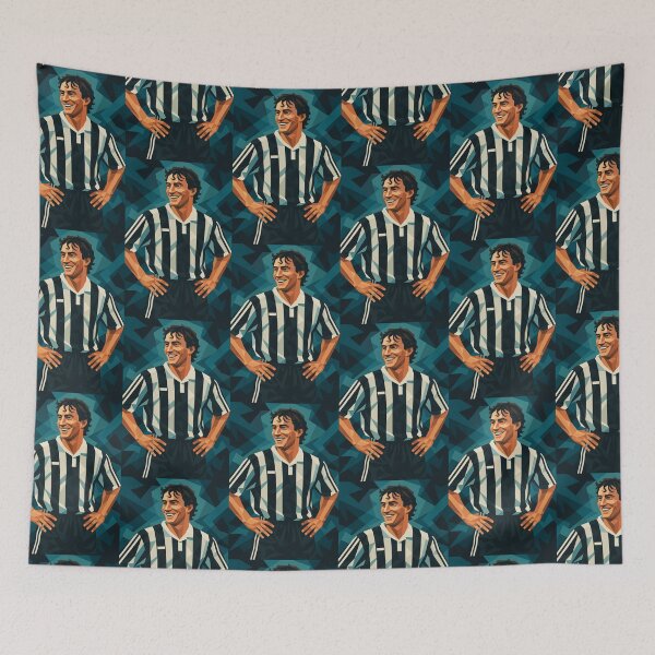 Item preview, David Ginola Football Legend Newcastle Vector Art designed and sold by kakarikihill.