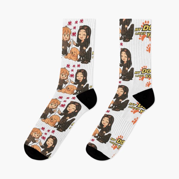 Item preview, Puppy Love: Devyn & Rebecca with Axel (Chibi Style) designed and sold by Villani Blackwood Sisters Merch.