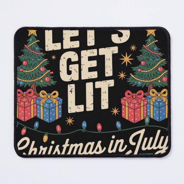 Item preview, Christmas In July Lets Get Lit Funny Xmas  designed and sold by ConceptualVibes.