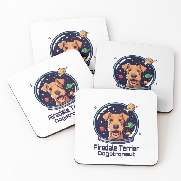 Item preview, Airedale Terrier Dogstronaut – Cute Space Dog  designed and sold by The Real Life Symphony.