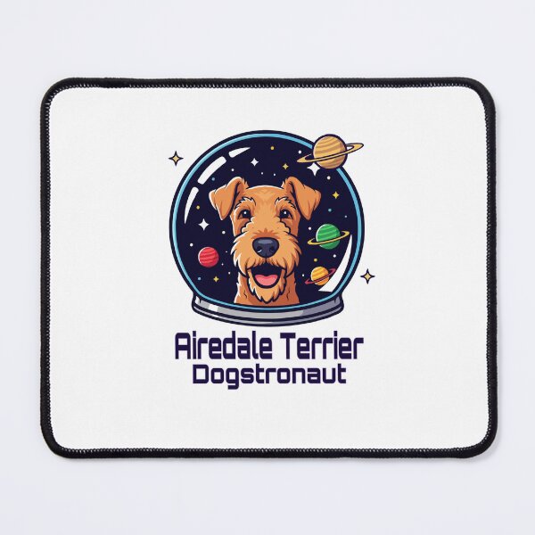 Item preview, Airedale Terrier Dogstronaut – Cute Space Dog designed and sold by The Real Life Symphony.