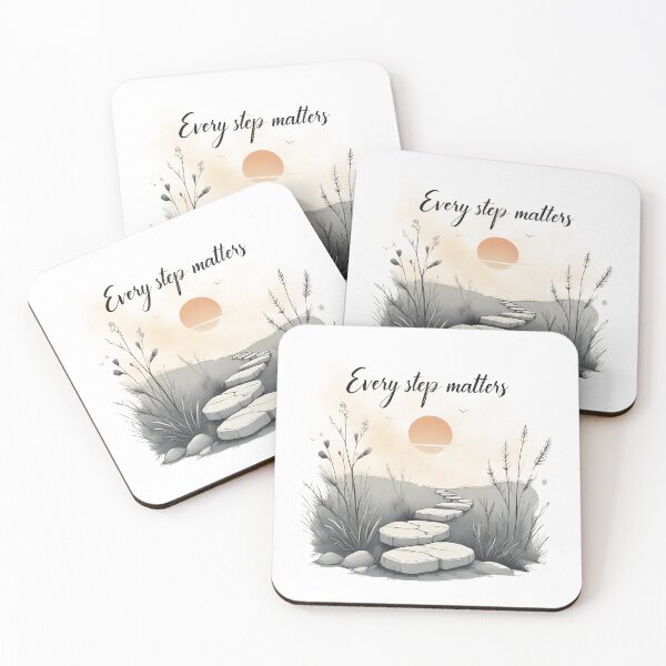 Item preview, Every Step Matters – Gentle Path-Inspired Affirmation Design designed and sold by FlowCreate.