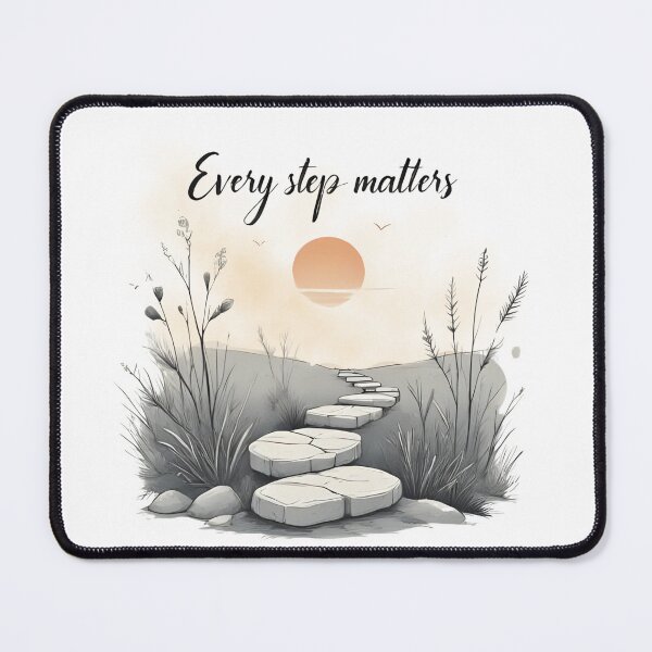 Item preview, Every Step Matters – Gentle Path-Inspired Affirmation Design designed and sold by FlowCreate.