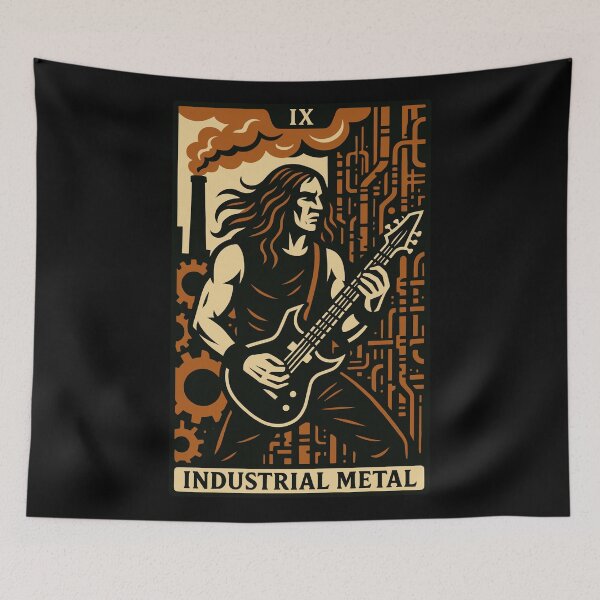 Item preview, Industrial Metal (Card IX) designed and sold by BRU Design.