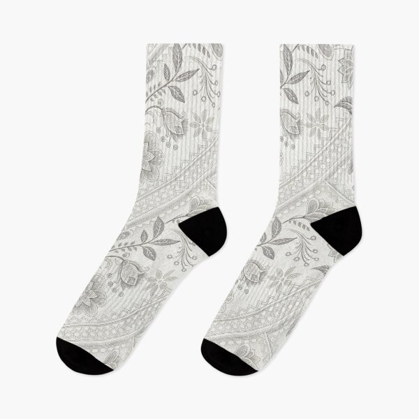 Item preview, Monochromatic Floral Geometric Seamless Pattern. designed and sold by RGShirtWorks.