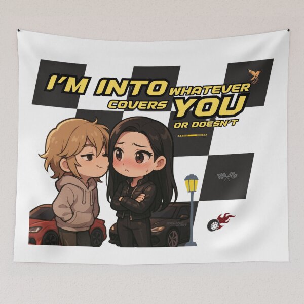 Aperçu de l'œuvre Romance saphique : scène chibi Devyn x Rebecca créée et vendue par Villani Blackwood Sisters Merch.