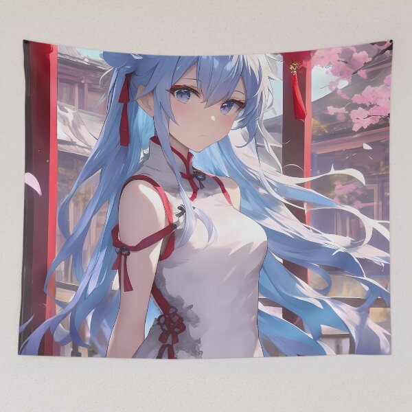 Item preview, Unicorn Azur Lane Anime Cherry Blossom Cheongsam Spring Portrait designed and sold by juniorcastros.