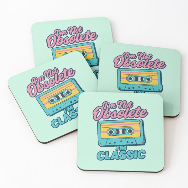 Item preview, I'm not obsolete; I'm classic. Retro 80s Cassette Design designed and sold by RetroNibylander.
