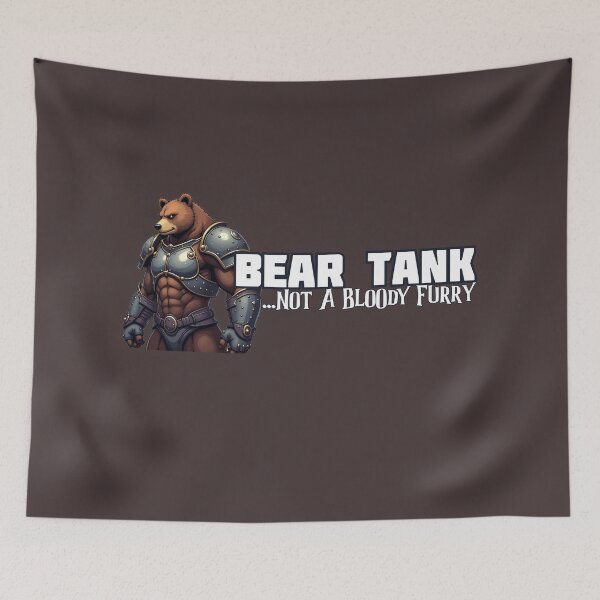 Item preview, Bear Tank Not a bloody Furry designed and sold by BattleCrowBrand.