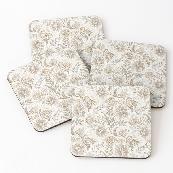 Item preview, Elegant Beige and Brown Floral Seamless Pattern. designed and sold by RGShirtWorks.