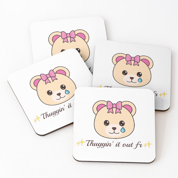 Item preview, Thuggin it out fr // Pookie bear // Cute y2k illustration designed and sold by DIBICHIBI.