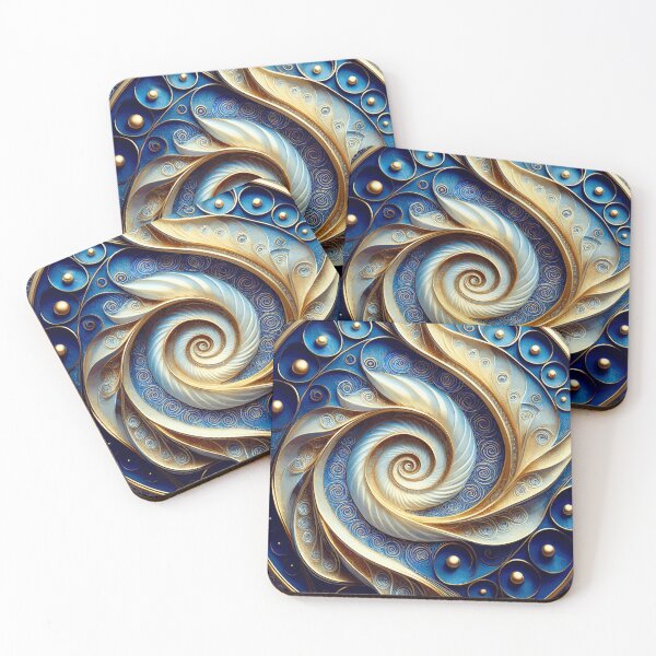 Item preview, Arte abstracto colorido de Fibonacci 12 designed and sold by Vicky Brago-Mitchell®.