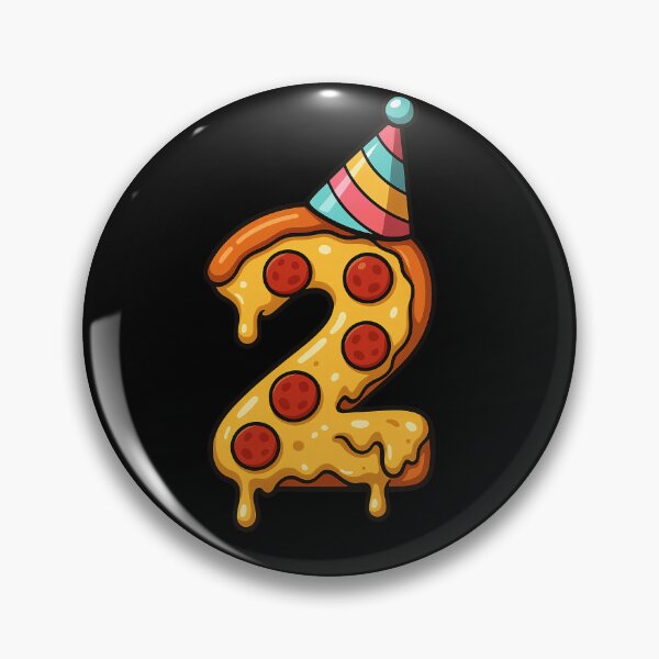 Item preview, Pizza 2nd Birthday 2 Years Old Food Lover Happy Bday Boys Girls Kids designed and sold by rafaeltto.