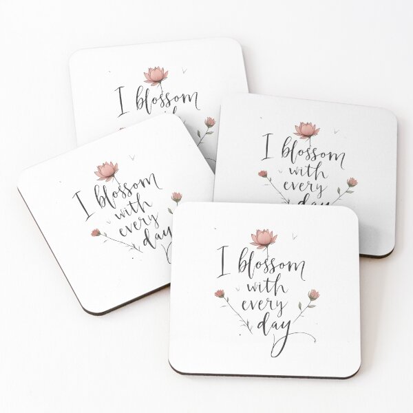 Item preview, I blossom with every day. Affirmation designed and sold by FlowCreate.