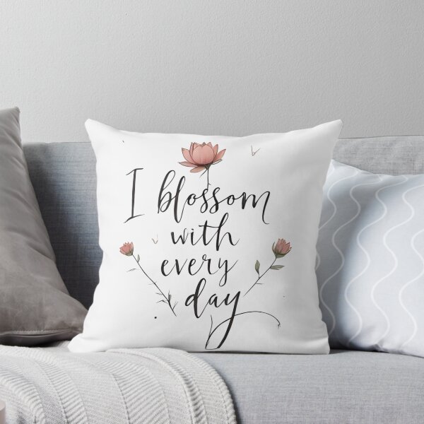 Item preview, I blossom with every day. Affirmation designed and sold by FlowCreate.